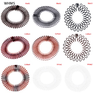 ภาพหน้าปกสินค้า(WHMS) ที่คาดผมพลาสติก แบบยืดหยุ่น ประดับเพชร สําหรับผู้หญิง ที่เกี่ยวข้อง