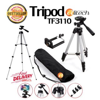 Alitech Tripod 3110 ขาตั้งกล้องและมือถือ แบบ 3 ขา (ครบชุดพร้อมถุงเก็บ)