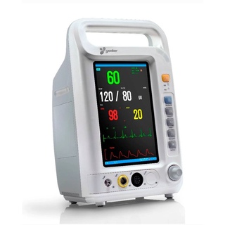 เครื่องเฝ้าวัดและติดตามสัญญาณชีพ / Patient Monitor (ECG+NIBP+ SpO2+PR) / เครื่องวัดคลื่นหัวใจไฟฟ้า EKG