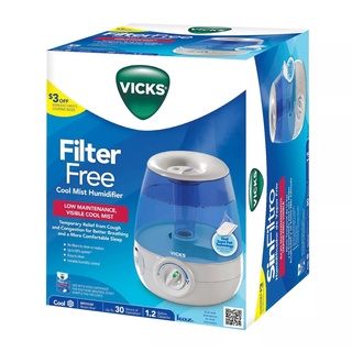 ภาพหน้าปกสินค้าเครื่องพ่นไอระเหย วิคส์ แบบไอเย็น ไม่ต้องใช้ฟิลเตอร์ Vicks Filter-Free Ultrasonic Visible Cool Mist Humidifier, V4600 ที่เกี่ยวข้อง