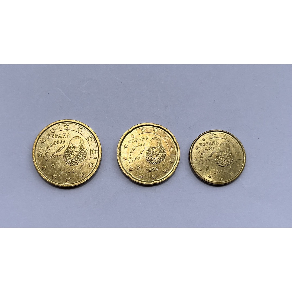 เหรียญชุดจากสเปน 3 เหรียญ Euro Spain Coins Coin Set | Shopee Thailand