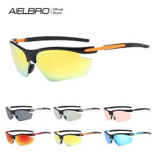 『READY STOCK』 AIELBRO แว่นตากันแดดแฟชั่นเลนส์ Polarized ป้องกัน Uv400 เหมาะกับการเล่นกีฬา