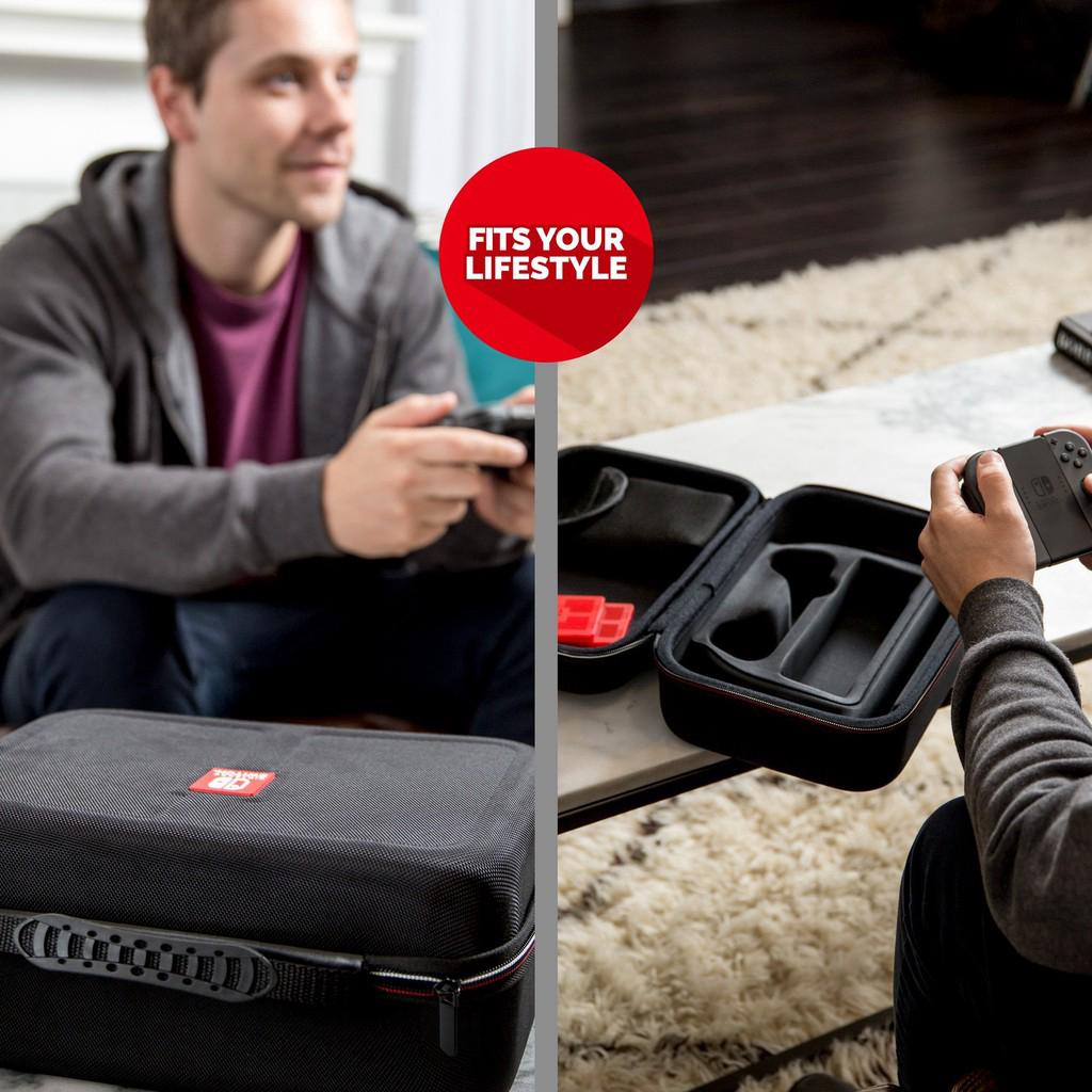 ภาพขนาดย่อของภาพหน้าปกสินค้าNintendo Switch System Carrying CaseProtective Deluxe Travel System Case with game card case for all switch accessories จากร้าน nebxy.th บน Shopee ภาพที่ 8