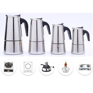 ภาพหน้าปกสินค้ากาต้มกาแฟ หม้อต้มกาแฟสด หม้อต้มกาแฟแบบแรงดัน MOKA POT ที่เกี่ยวข้อง