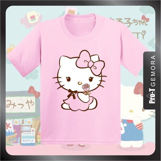 แฟชั่น 【Ready Stock】Hello Kitty Cartoon Character T-shirt / Family Tee Shirt - Kids / Adult Size Available
