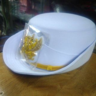 หมวกขาวข้าราชการ หญิง งานตัดเย็บสวย ฟรีส่งแฟลช