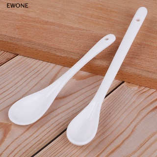 Ewone ช้อนเซรามิค พอร์ซเลน ยาว สีขาว สําหรับตักกาแฟ ซุป น้ําตาล ชา ขนมหวาน ขายดี