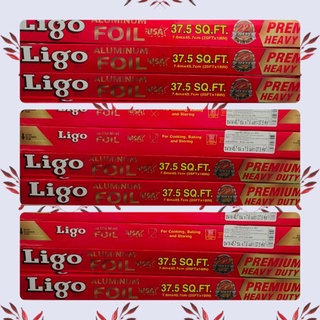 [พร้อมส่ง] Ligo ลิโก้ อะลูมิเนียมฟอยล์ ฟอยล์ 18 นิ้ว*25 ฟุต หรือ 45.7 ซม.*7.6 เมตร 37.5 ตารางฟุต