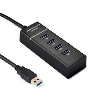 USB HUB 3.0 5Gbps 4 Ports Splitter Adapter Super Speed High Quality Computer Peripherals Black - intl