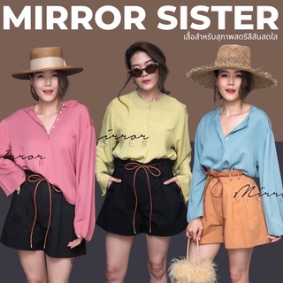 Code : 00821.7 เสื้อทรงคลาสสิค เสื้อใส่สบาย งานป้าย mirrorsister