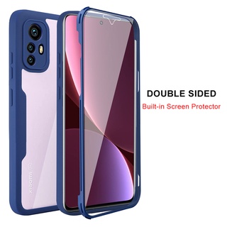 Case Redmi Note 12 360 Full Protection Casing Xiaomi Redmi Note 11 11s 11 Pro Redmi 10 12C 11A Mi 11T Pro Mi 12T Pro Poco M4 Pro 5G Double Side Transparent Protect Phone Cover