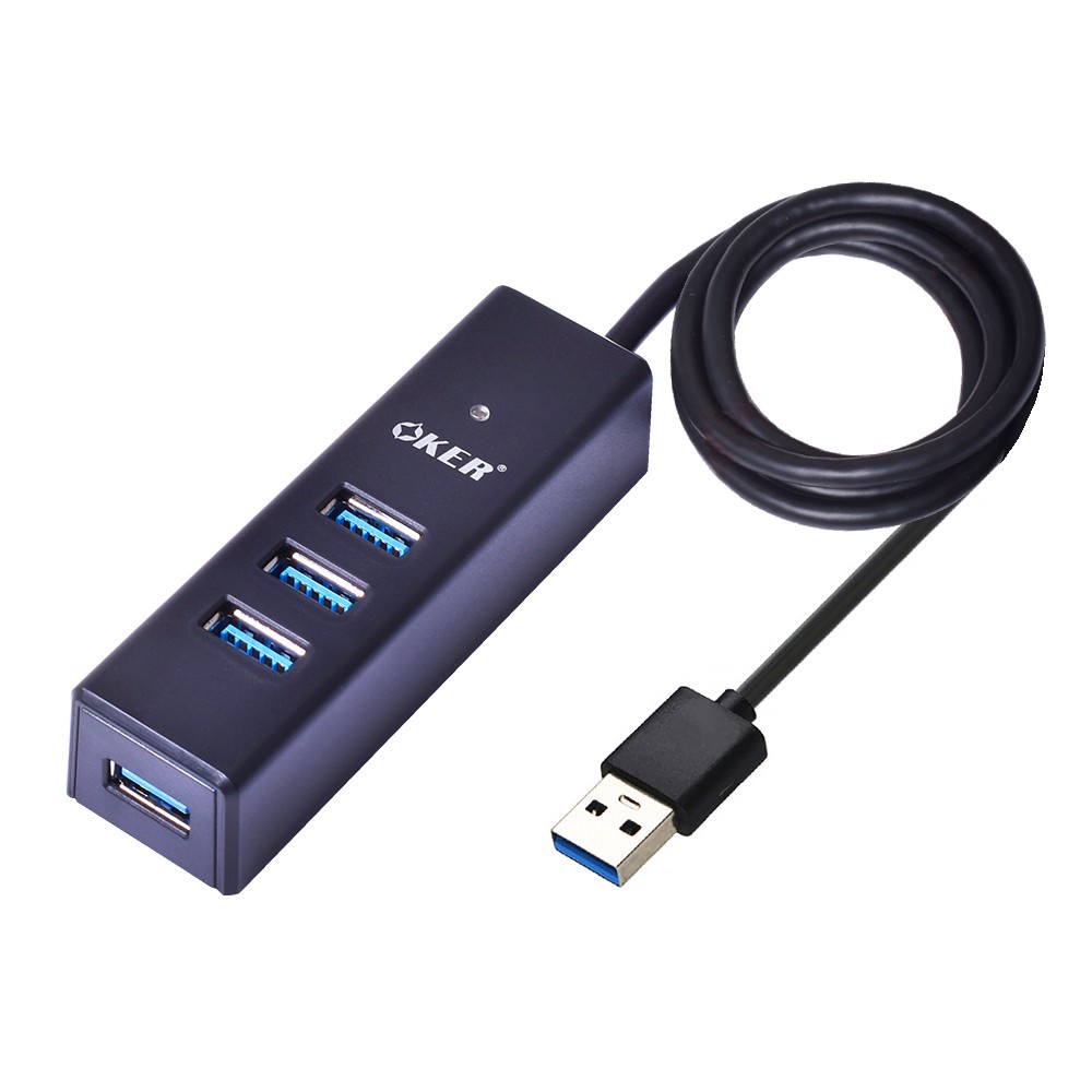 HUB USB 3.0 4 Ports Oker Model:H-341 HUB with Interface. | Shopee Thailand
