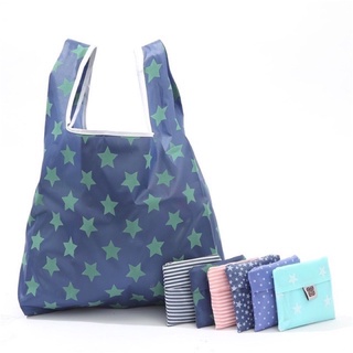 สินค้า Shopping Bag ถุงผ้า พับเก็บได้ พกพาสะดวก มีให้เลือก หลากหลายลาย สีสันสวยงามSPB001
