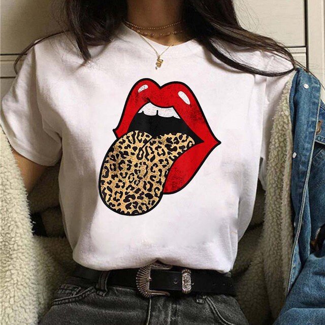 ผู้หญิงเสื้อยืด-leopard-mom-พิมพ์แฟชั่น-90s-แขนสั้นฤดูร้อน-tshirt-แฟชั่นผู้หญิง-tee-top-graphic-t-shirts