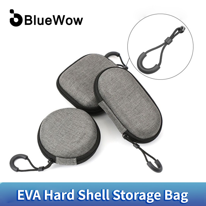 ภาพหน้าปกสินค้าBluewow กระเป๋าใส่หูฟัง EVA ขนาดเล็ก แบบพกพา กระเป๋าใส่เหรียญ หูฟัง สายเคเบิล USB กล่องเก็บของ กระเป๋าสตางค์ กระเป๋าถือ กระเป๋าหูฟัง อุปกรณ์เสริม