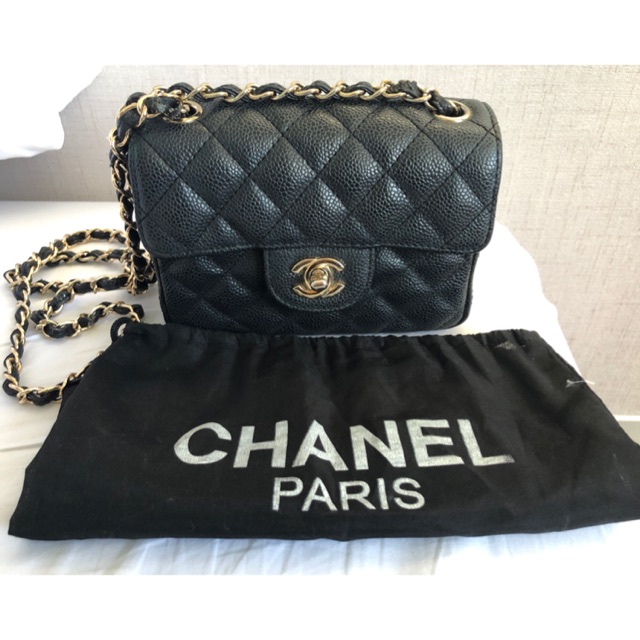 Used : Chanel Classic Mini 8” caviar | Shopee Thailand