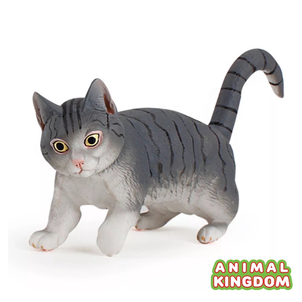 animal-kingdom-โมเดลสัตว์-แมว-เทา-ขนาด-17-50-cm-จากหาดใหญ่