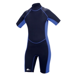 ชุดWetsuit Deep Blue Sportflex Shorty Wetsuit 3mm - Black/Blue