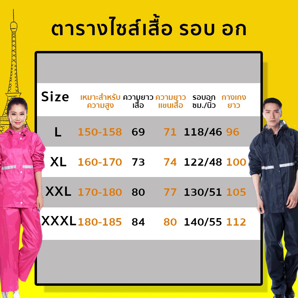 เสื้อกันฝน-ชุดกันฝน-ชุดกันฝนผู้ใหญ่-เสื้อกันฝนผู้ใหญ่-เสื้อกันฝนแบบพกพา-เสื้อกันฝนน้ำ-กันฝน-กันน้ำ