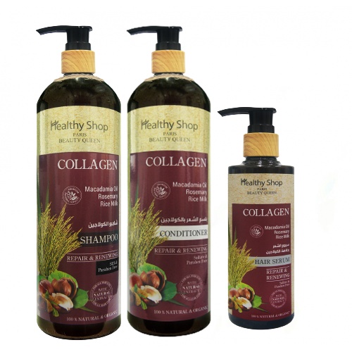 healthy-shop-collagen-shampoo-500ml-conditioner-500ml-hair-serum-200ml-เฮลตี้-ช็อป-คอลลาเจน-แชมพู-ครีมนวด-เซรั่ม