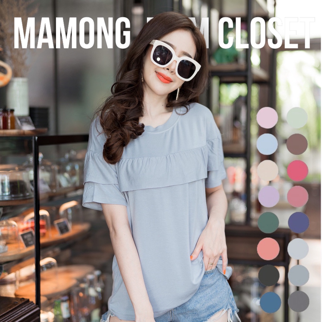 Mamong ชุดให้นม ใส่โค้ดลด 65-130B (รับcodeในแชท) T22 เสื้อให้นมแบบแหวก ...