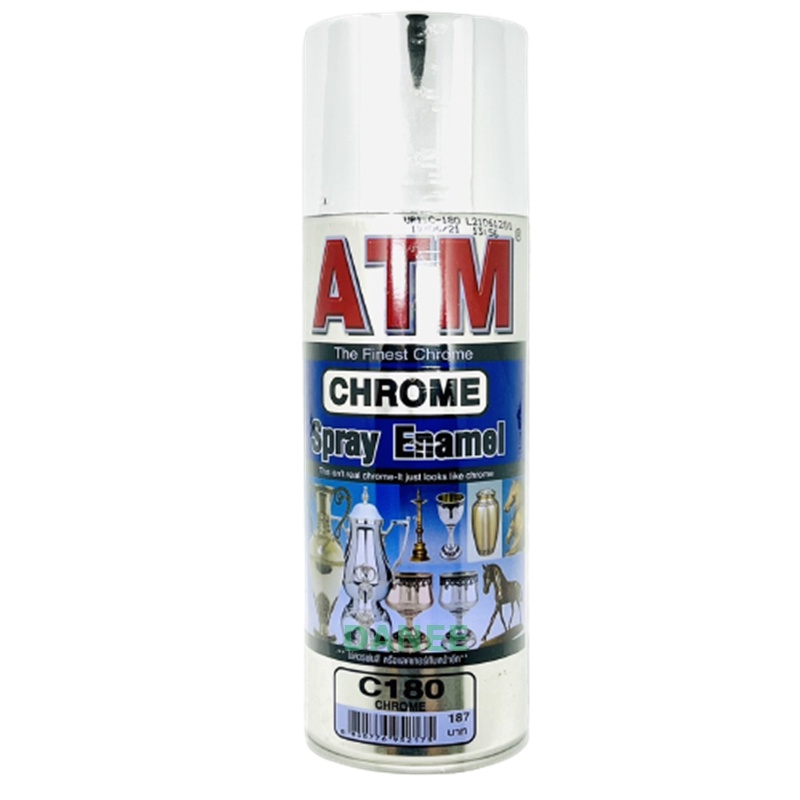 สีสเปรย์โครเมี่ยม-chrome-spray-enamel-c-180-c180-atm-โครเมี่ยม-270กรัม-สเปรย์-สเปรย์โครเมี่ยม