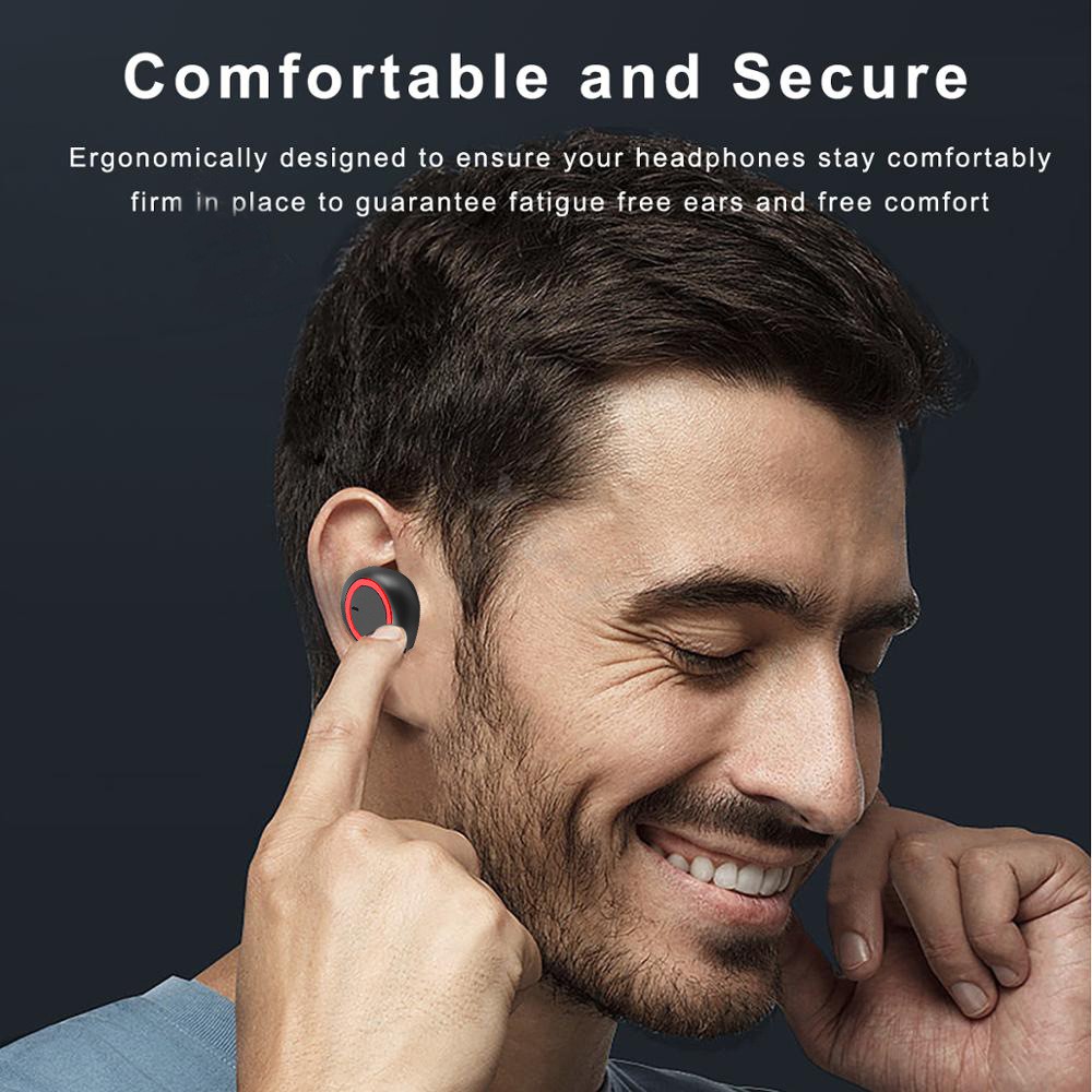 ภาพหน้าปกสินค้าหูฟังบลูทูธไร้สาย TWS Bluetooth 5.0 Earbuds Bass Stereo Sound หูฟังกีฬา หูฟังออกกำลังกาย เปิดและเชื่อมต่ออัตโน จากร้าน smart_mate บน Shopee
