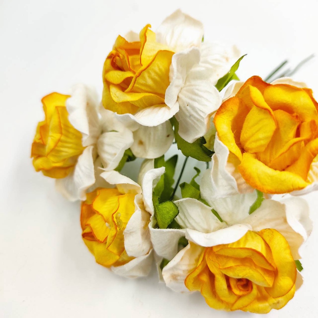 5-ดอก-ส้มเขียวหวาน-3-ดอกไม้กระดาษ-ดอกไม้ประดิษฐ์-ดอกไม้กระดาษสา-ดอกกุหลาบ-45-mm-artificial-paper-flower-rs450ฺtg3