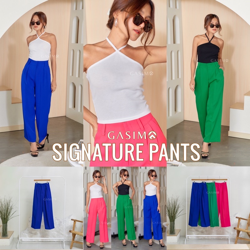 ภาพสินค้าGASIMO Signature Pants    ลดเพิ่ม10% เมื่อช้อปครบ 500.- จากร้าน gasimo.official บน Shopee ภาพที่ 1