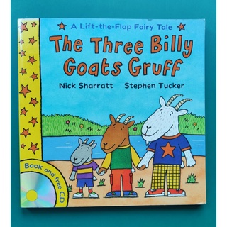 หนังสือภาษาอังกฤษเด็กมือสอง The Three Billy Goats Gruff Lift-The-Flap Fairy Tales By  Nick Sharratt  Stephen Tucker