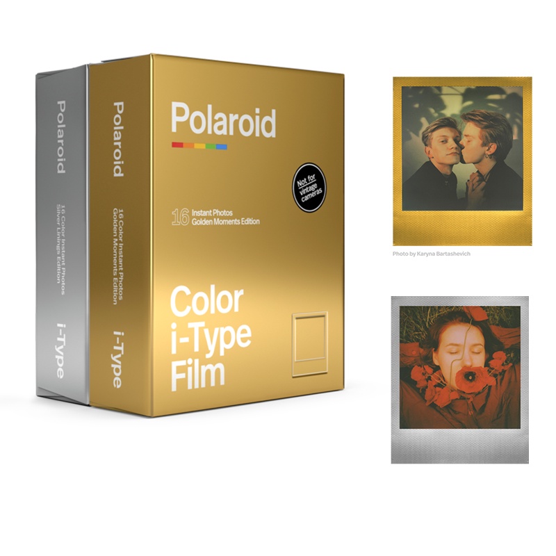 polaroid-ฟิล์ม-i-type-สีทองและสีเงิน-รุ่นสี่แพ็ค