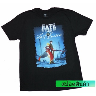 เสื้อยืดนิ่ม พิมพ์ลายโปสเตอร์ Fate Extra Last Encore Back To Back ของขวัญวันเกิด สําหรับผู้ชาย