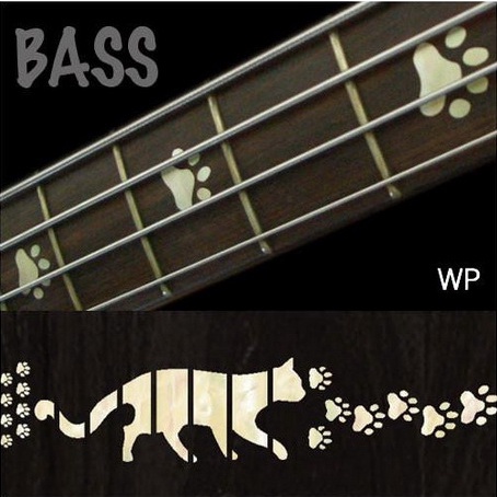 CATS FOOT PRINT Inlay Sticker for Bass | Shopee Thailand
