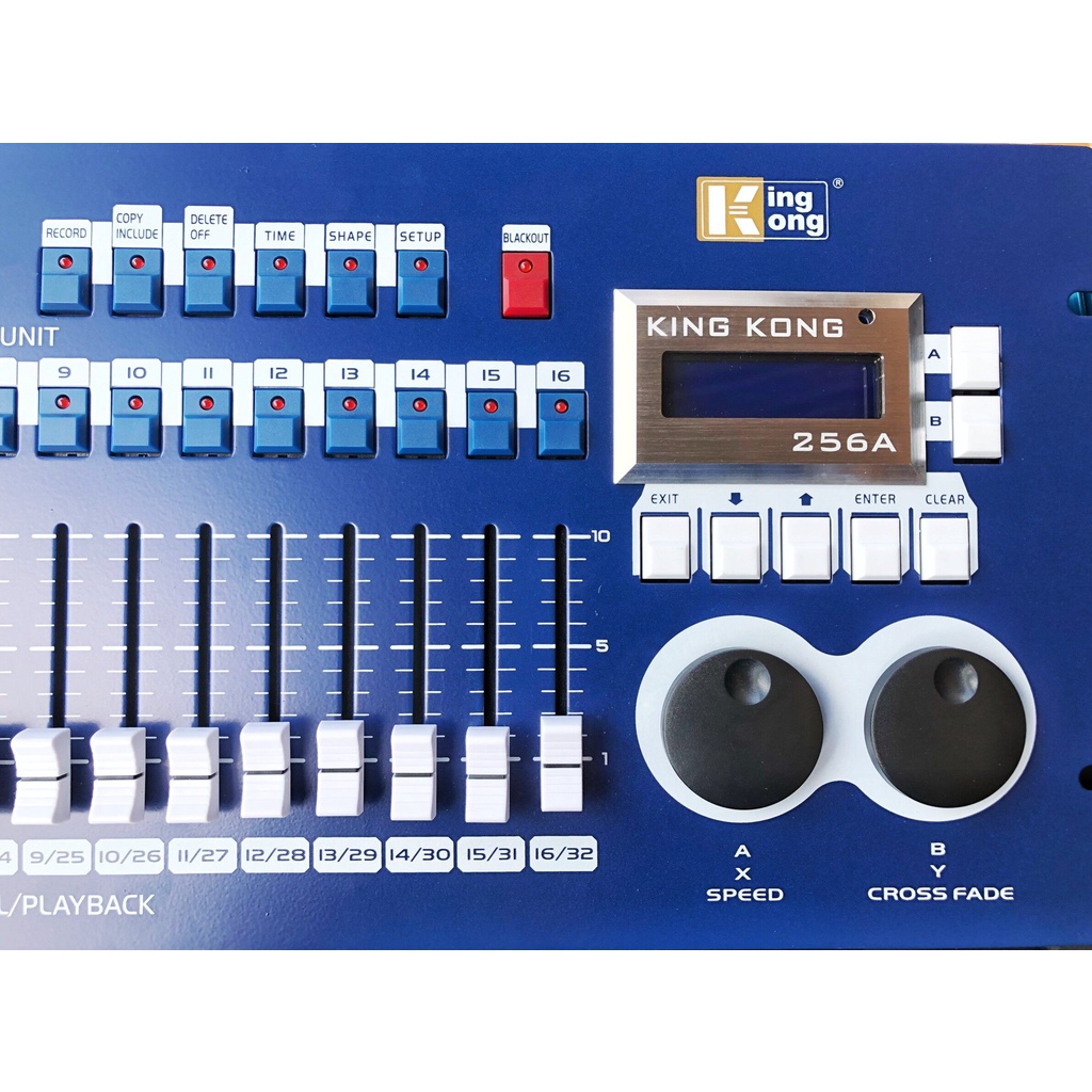 คอนโทรลไฟ-kk256a-controller-คอนโทรล-สำหรับไฟเวที-led-moving-head-กล่องแร๊กแถมฟรี-ดิวคอมสปีด