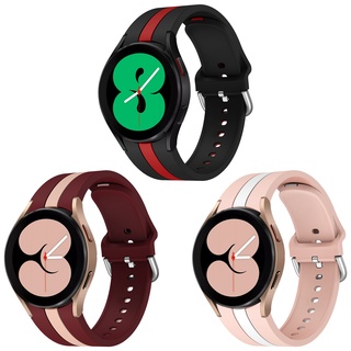 สายนาฬิกาข้อมือซิลิโคน สําหรับ Samsung Galaxy Watch 4 40 มม. 44 มม. Galaxy Watch 4 classic 42 มม. 46 มม.