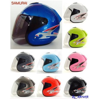 หมวกกันน็อค Nakoya รุ่น Samurai กระจกหน้าสีเทาดำ แบบเต็มใบ Helmet Full Face มาตรฐาน มอก.