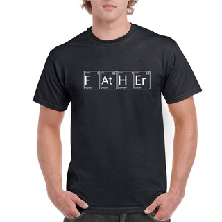 T-shirt  เสื้อยืด พิมพ์ลายสัญลักษณ์วิทยาศาสตร์ เหมาะกับของขวัญวันพ่อ สําหรับผู้ชายS-5XL