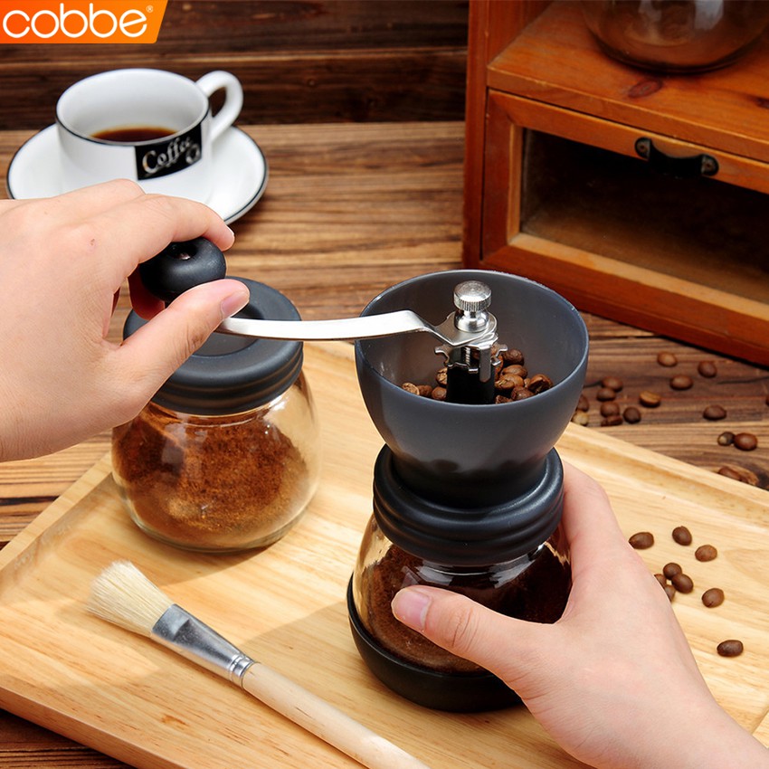 cobbe-เครื่องบดกาแฟด้วยมือ-เซ็ตปั่นกาแฟ-ที่บดกาแฟ-ที่บดกาแฟแบบมือหมุน-ที่บดเมล็ดกาแฟ-เครื่องป่นเซรามิก