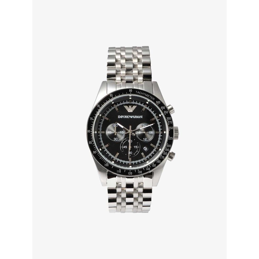 ภาพหน้าปกสินค้าพร้อมสต็อก  Emporio Armani Sportivo Chronograph Black Dial Silver นาฬิกาข้อมือผู้ชาย รุ่น AR5988 จากร้าน lvoewatch88 บน Shopee