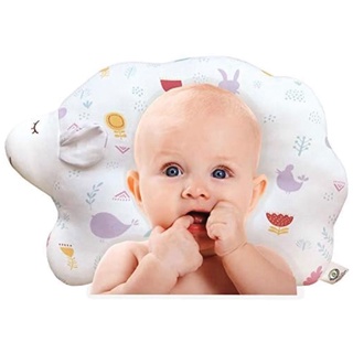 John N Tree Organic- Baby Pillow 3d Breathable AIr-Mesh (Cloud Lamb Little Forest) หมอนหลุม หมอนหัวทุย หมอนออเเกนิค