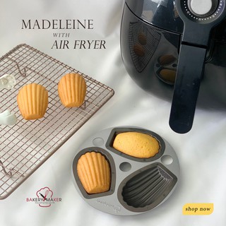 แม่พิมพ์ Madeleine Teflon ใช้กับ Air Fryer ได้ made in Korea พิมพ์เกาหลี