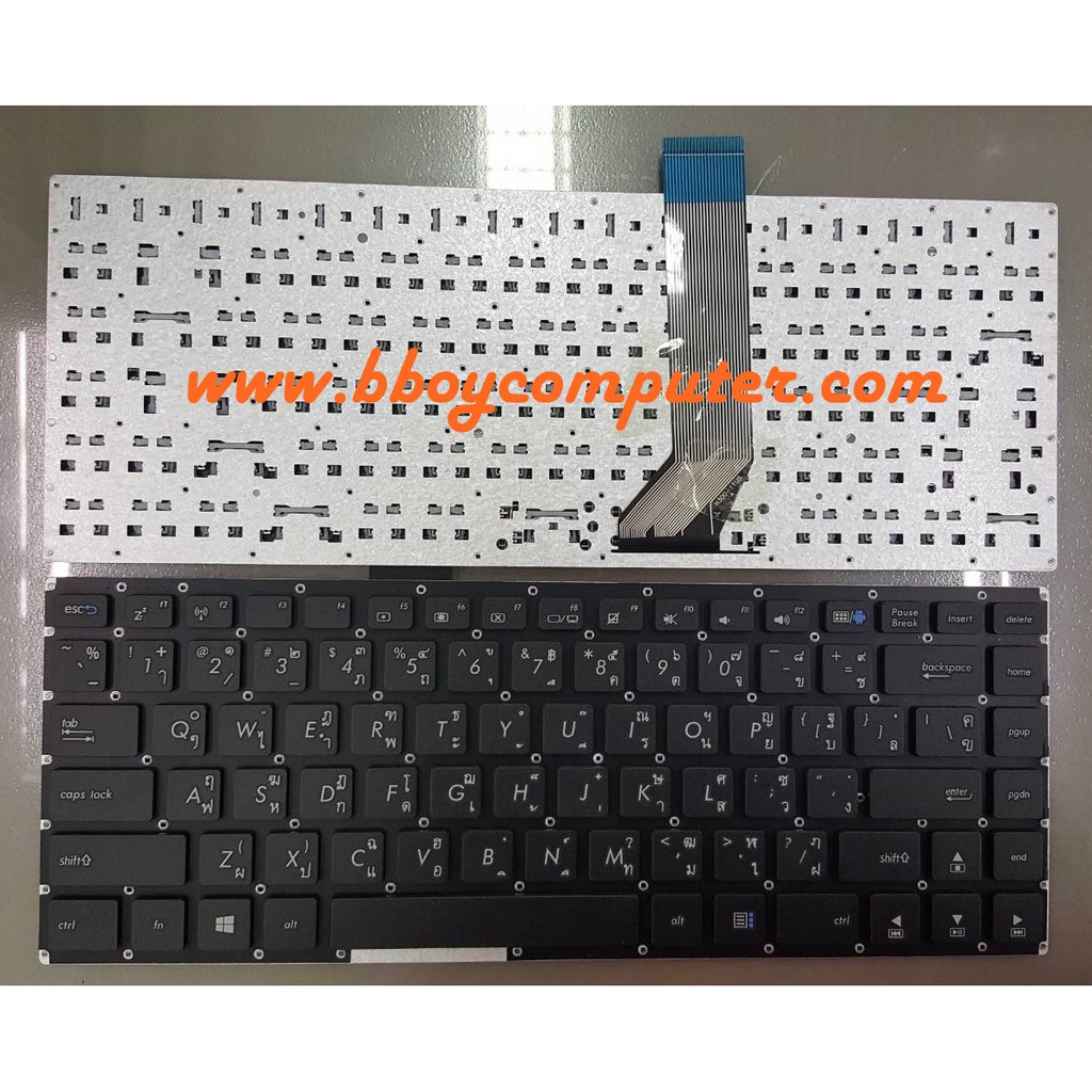 asus-keyboard-คีย์บอร์ด-asus-s400-s400c-s400ca-s400cb-s400e-s451-s451l-k451l-x402c-x402-ไทย-อังกฤษ