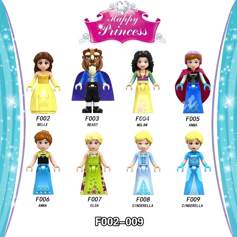 ฟิกเกอร์-belle-princess-beast-anna-elsa-fairy-tales-cinderella-ขนาดเล็ก-8-แบบ-ของเล่นสําหรับเด็ก