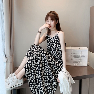 ชุดเดรสSummer Daisy Floral Dress2021ใหม่นางฟ้าบางกระโปรงนางฟ้าวิเศษสุทธิแฟนสีแดงสายรัดกระโปรงนักเรียน