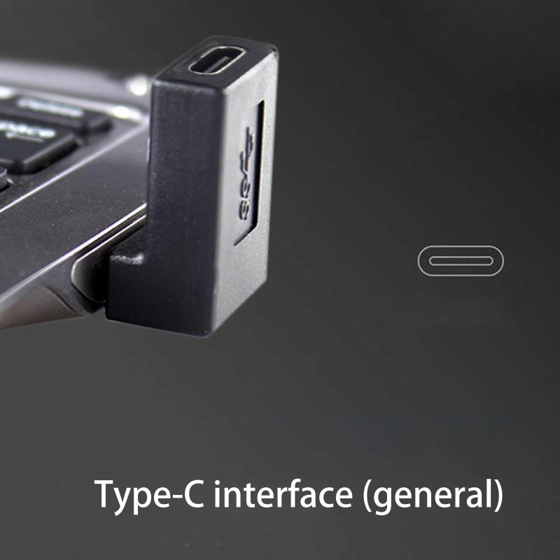 Capa อะแดปเตอร์แปลงสายชาร์จ USB 3 0 ตัวผู้ เป็น Type C ตัวเมีย มุม 90 ...