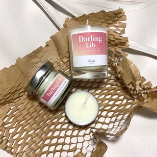 (❤️TZ7Z5G ลดทันที 40.-)เทียนหอม กลิ่น ดาร์ลิ้ง ลิลลี่ - Soy Candle Darling Lily เทียนหอมไขถั่วเหลือง เทียน ของขวัญ