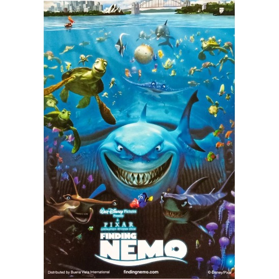 แฮนด์บิล-finding-nemo-2003-นีโม-ปลาเล็กหัวใจโต๊-โต-handbill-ใบปิดหนัง-การ์ตูน