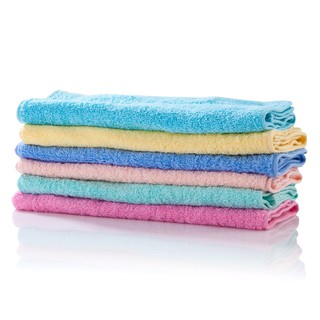 ผ้าขนหนูเกรดเอ สีหวาน 15x30นิ้ว 12ผืน/แพ็ค Best quality towel 100% Cotton 15x30" 12EA/DZ