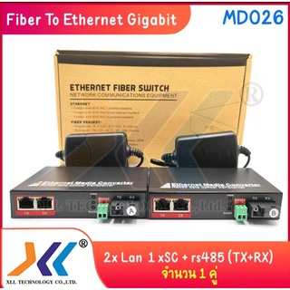 Fiber To Ethernet Gigabit + RS485 Media Converter With Pair 1 Lan 1 SC TX rs485, 2 Lan 1 SC TX rs485, 4 Lan 1 SC TX rs