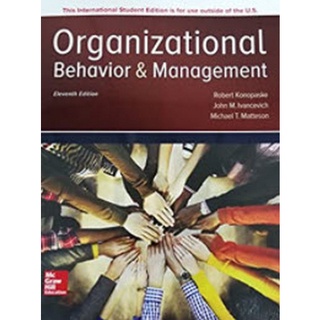 ORGANIZATIONAL BEHAVIOR AND MANAGEMENT (ISE)